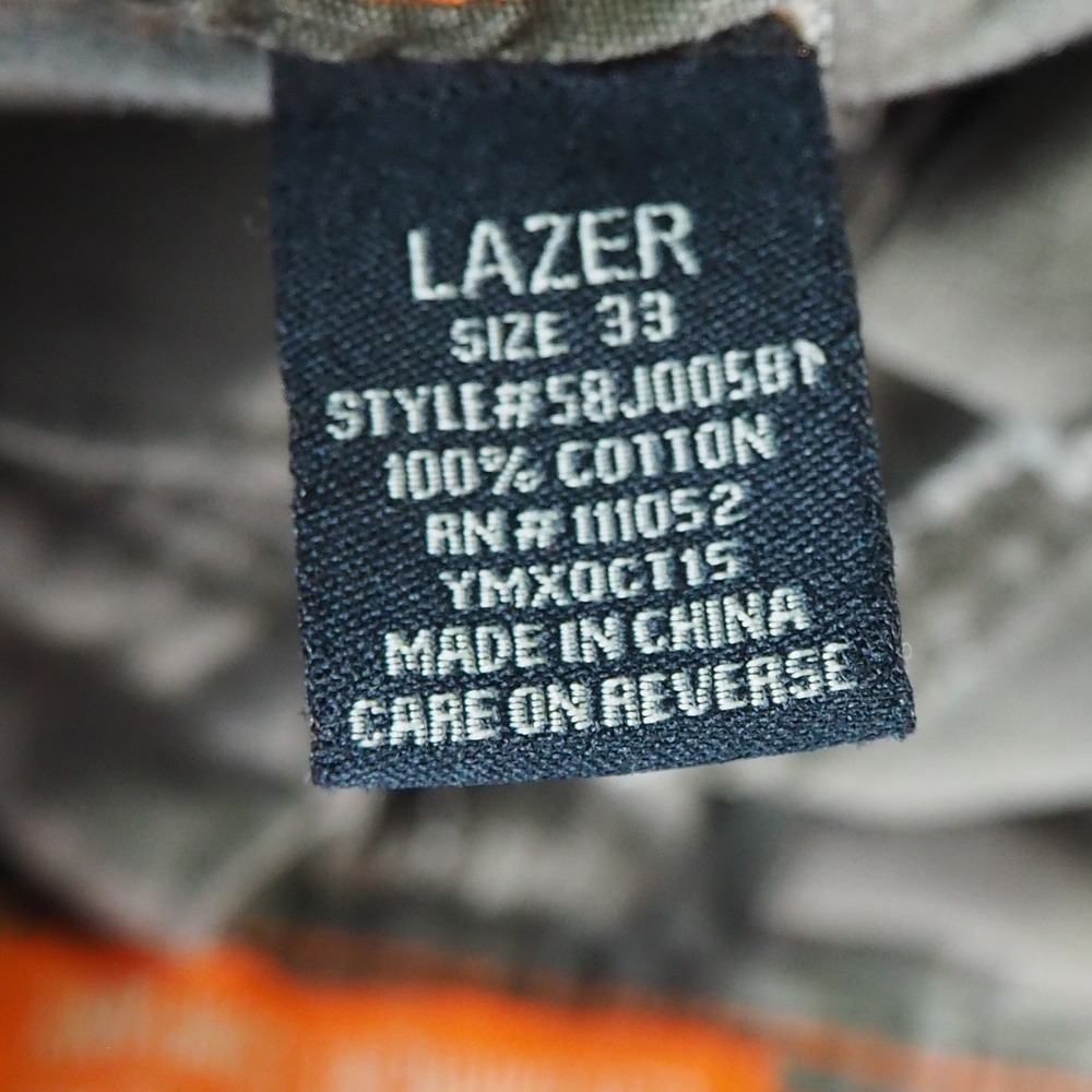 Lazer Utility Workwear Ripstop Camo Cargo Shorts Sz 33 Y2K Baggy Camouflage - Picture 11 of 12